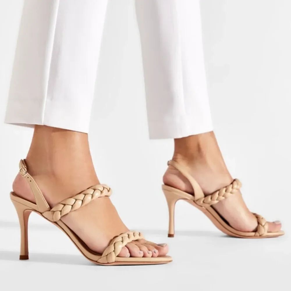 BRAND NEW KATE SPADE NEW YORK WOMENS SAFFRON LEATHER DRESSY SLINGBACK SANDAL